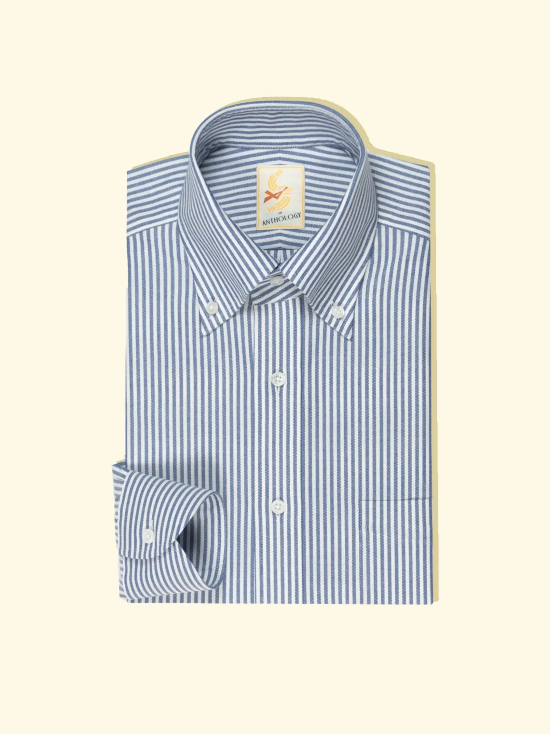 Store The Anthology Blue and White Lightweight Oxford Button-down Shirt