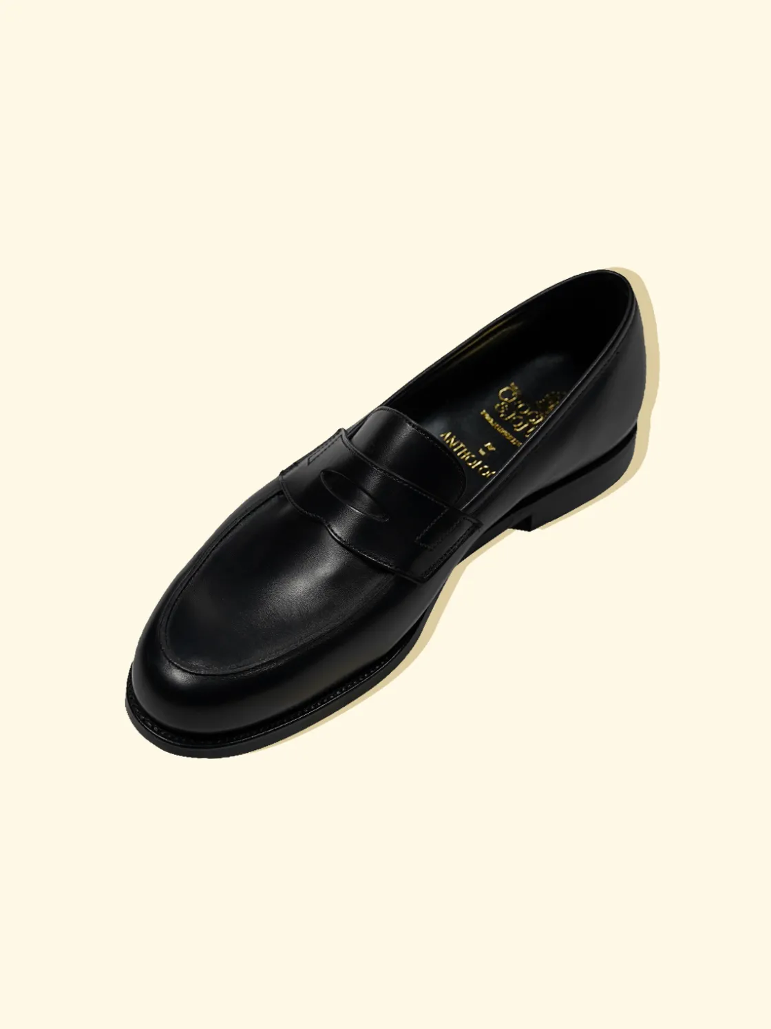 Shop The Anthology Bodley Penny Loafers by Crockett & Jones for - Black Calf