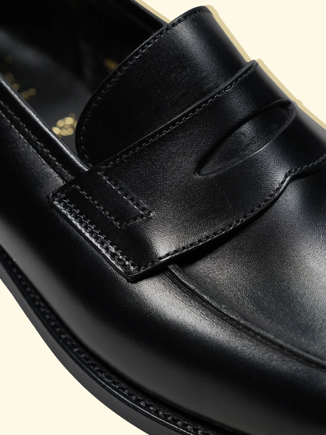 Shop The Anthology Bodley Penny Loafers by Crockett & Jones for - Black Calf