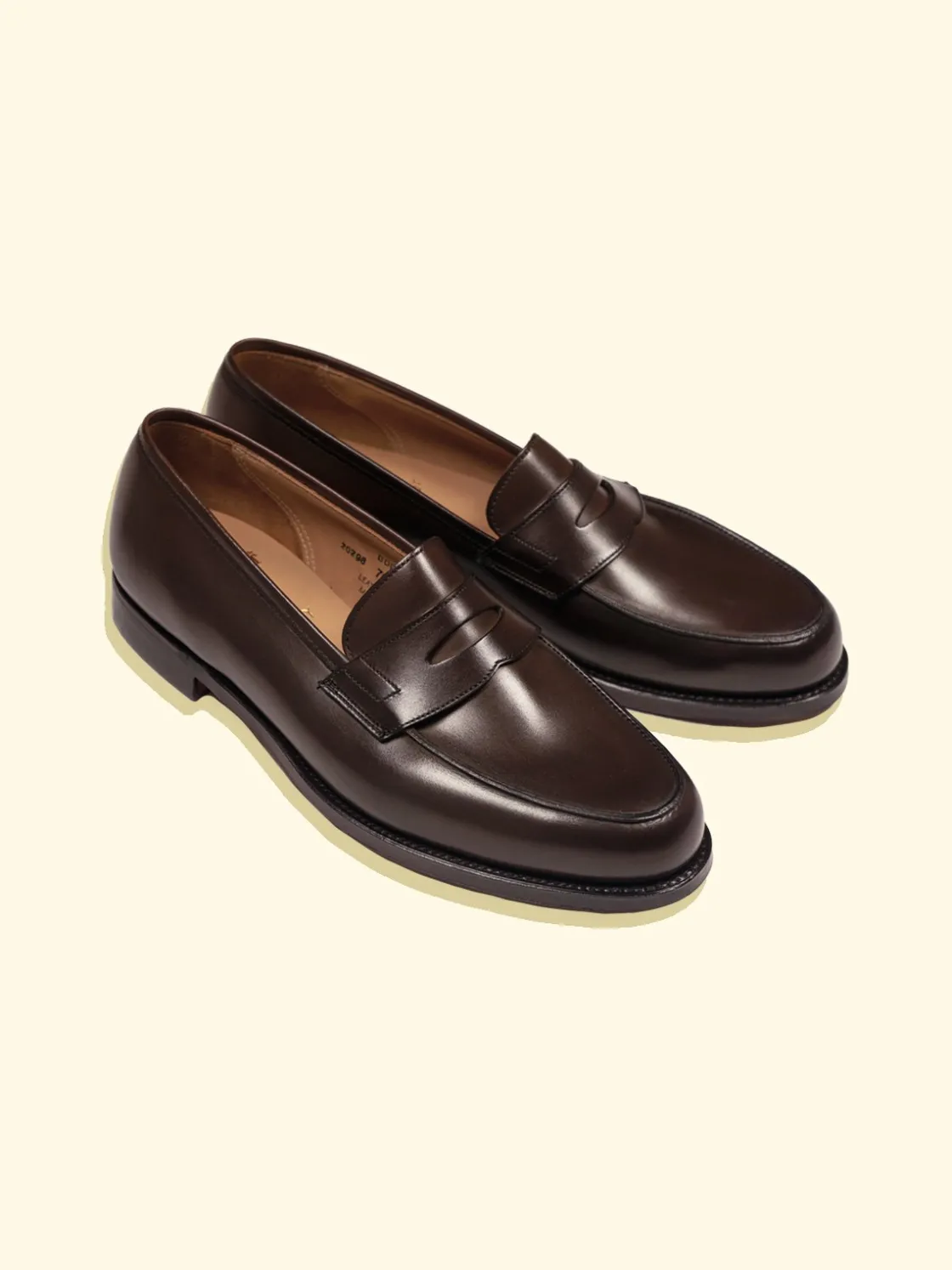 Sale The Anthology Bodley Penny Loafers by Crockett & Jones for - Espresso Burnished Calf