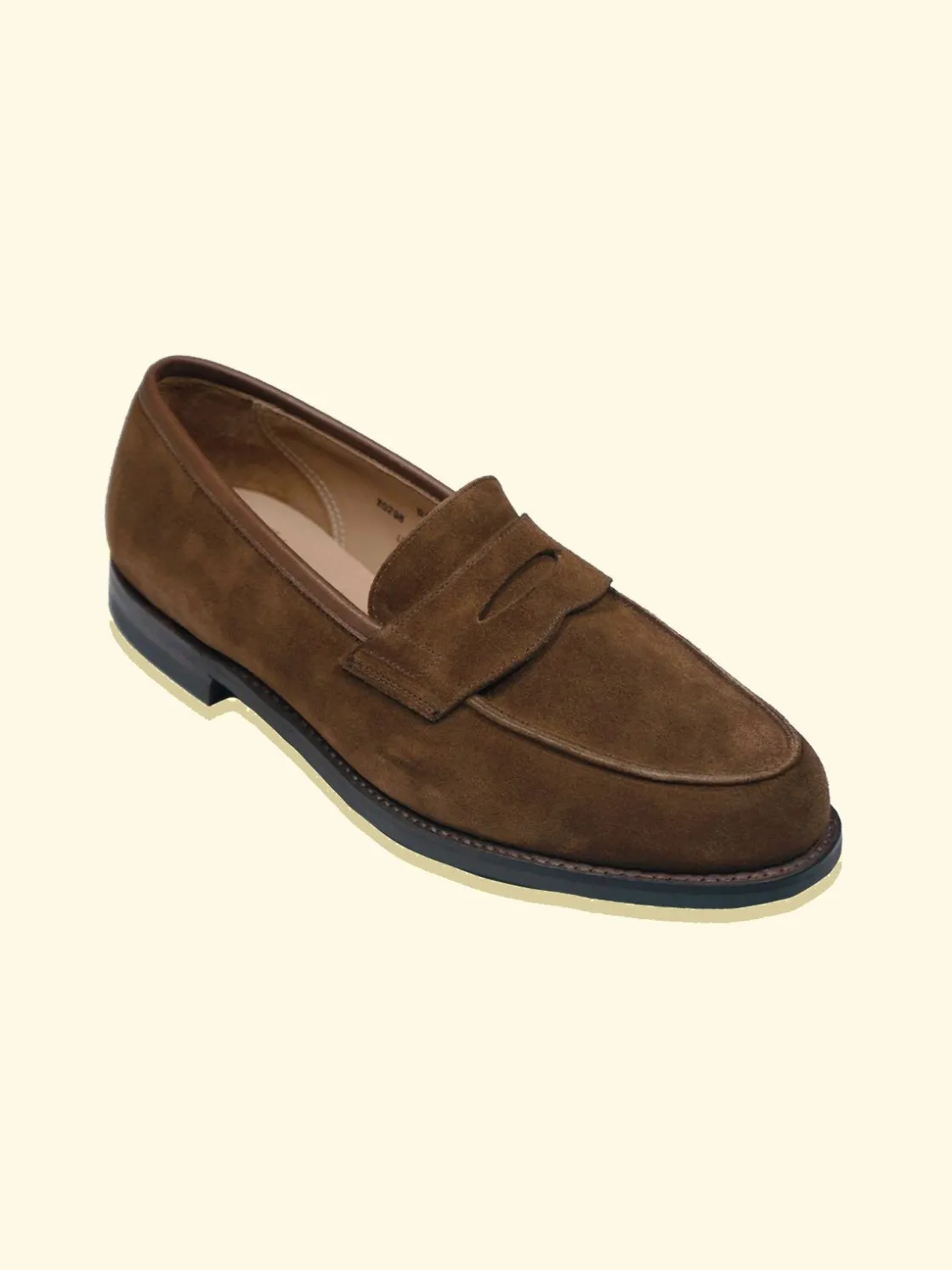 Fashion The Anthology Bodley Penny Loafers by Crockett & Jones for - Snuff Suede