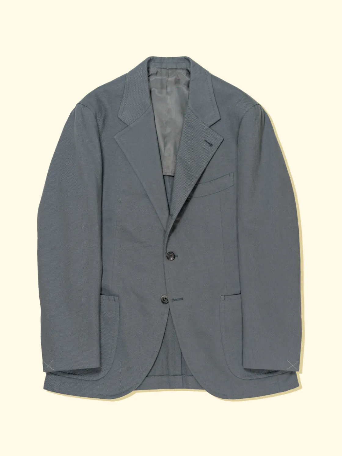 Hot The Anthology Brushed Cotton Suit Jacket - Dolphin Grey