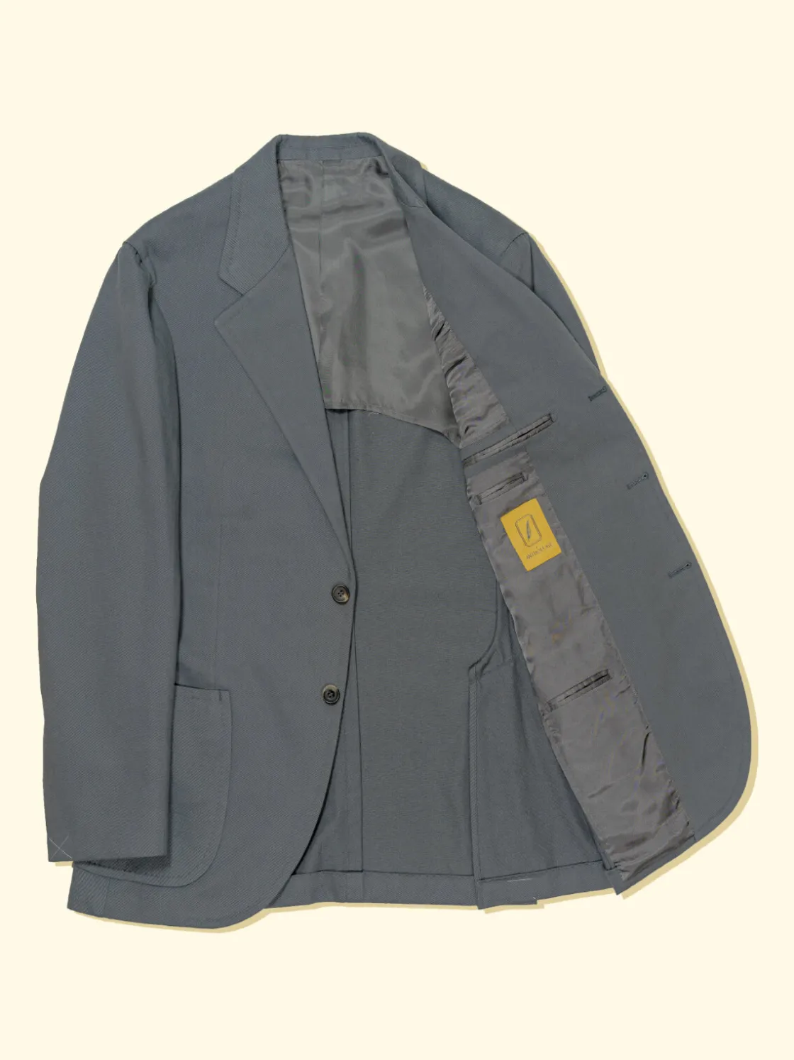 Hot The Anthology Brushed Cotton Suit Jacket - Dolphin Grey