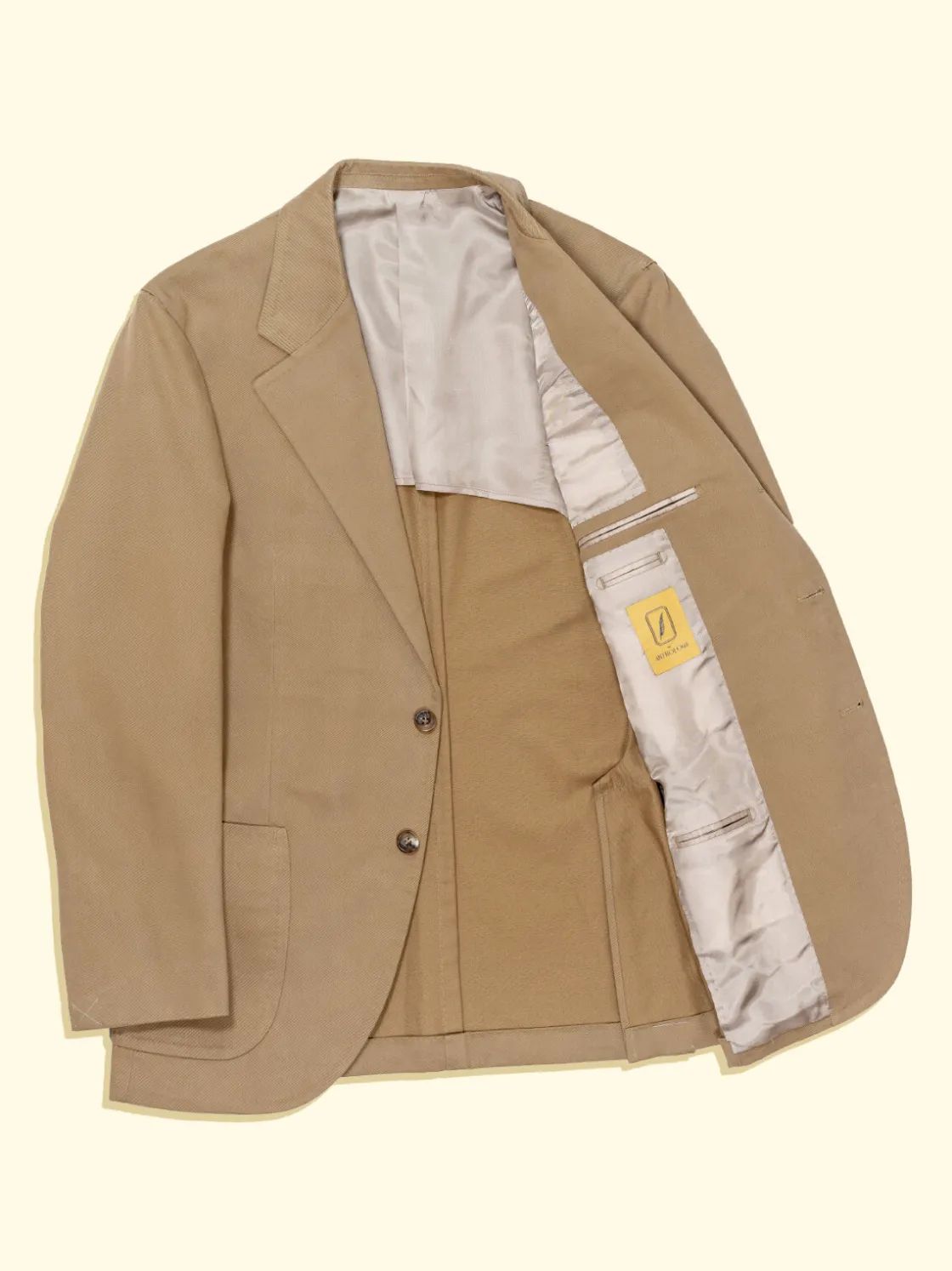 Online The Anthology Brushed Cotton Suit Jacket - Peanut Khaki