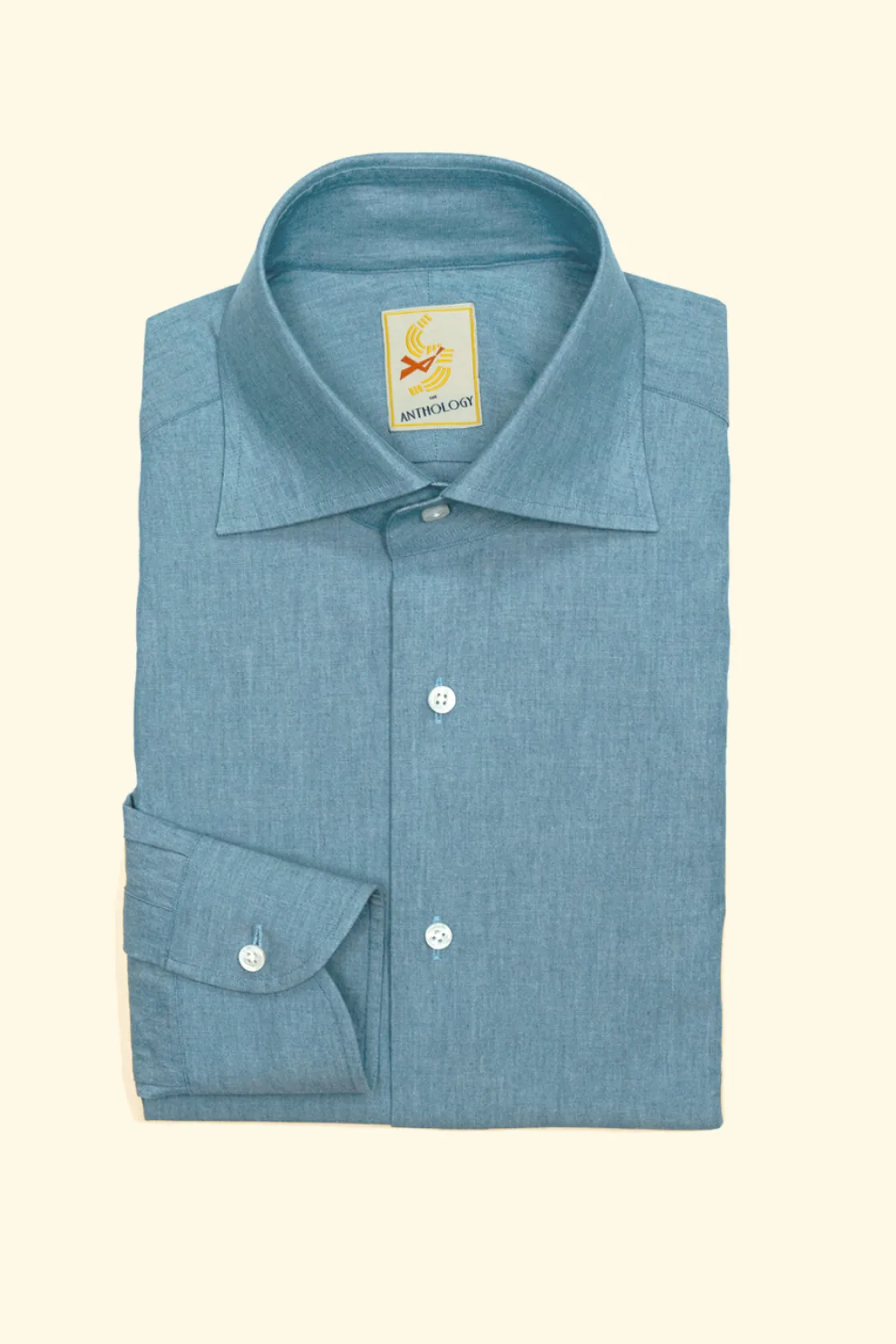 Sale The Anthology Chambray Spread Collar Shirt