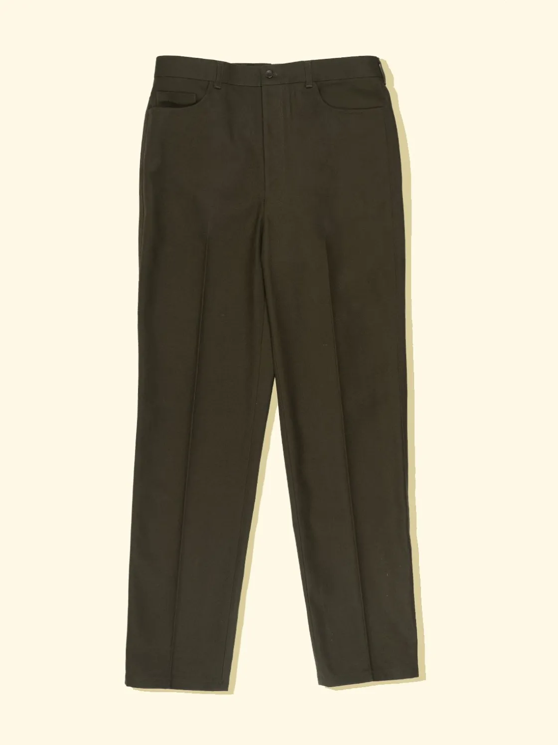 Flash Sale The Anthology Civilman Trousers - Deep Olive Cotton Drill