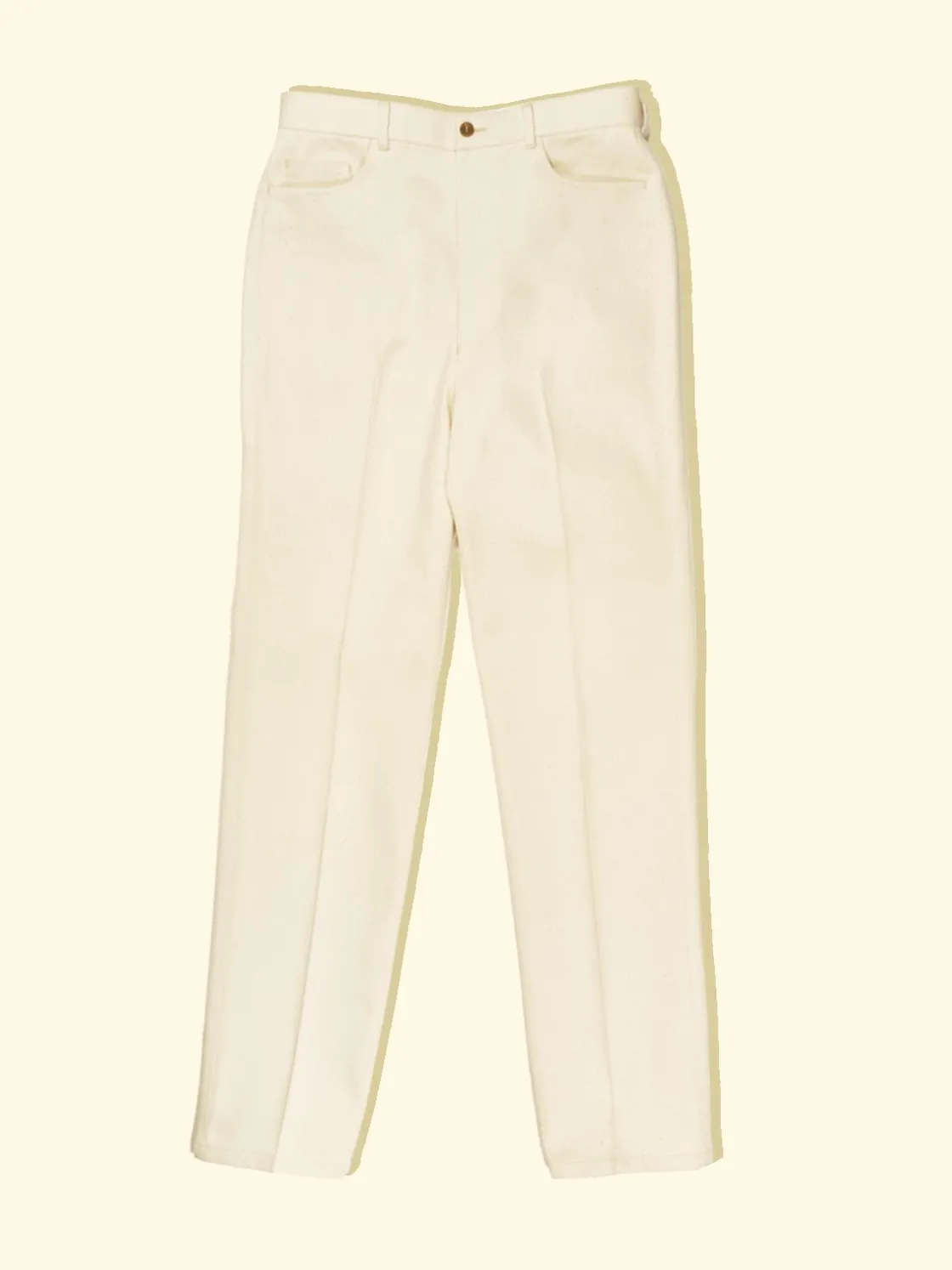 Flash Sale The Anthology Civilman Trousers - Vanilla ‘Pod’ Flecked Denim