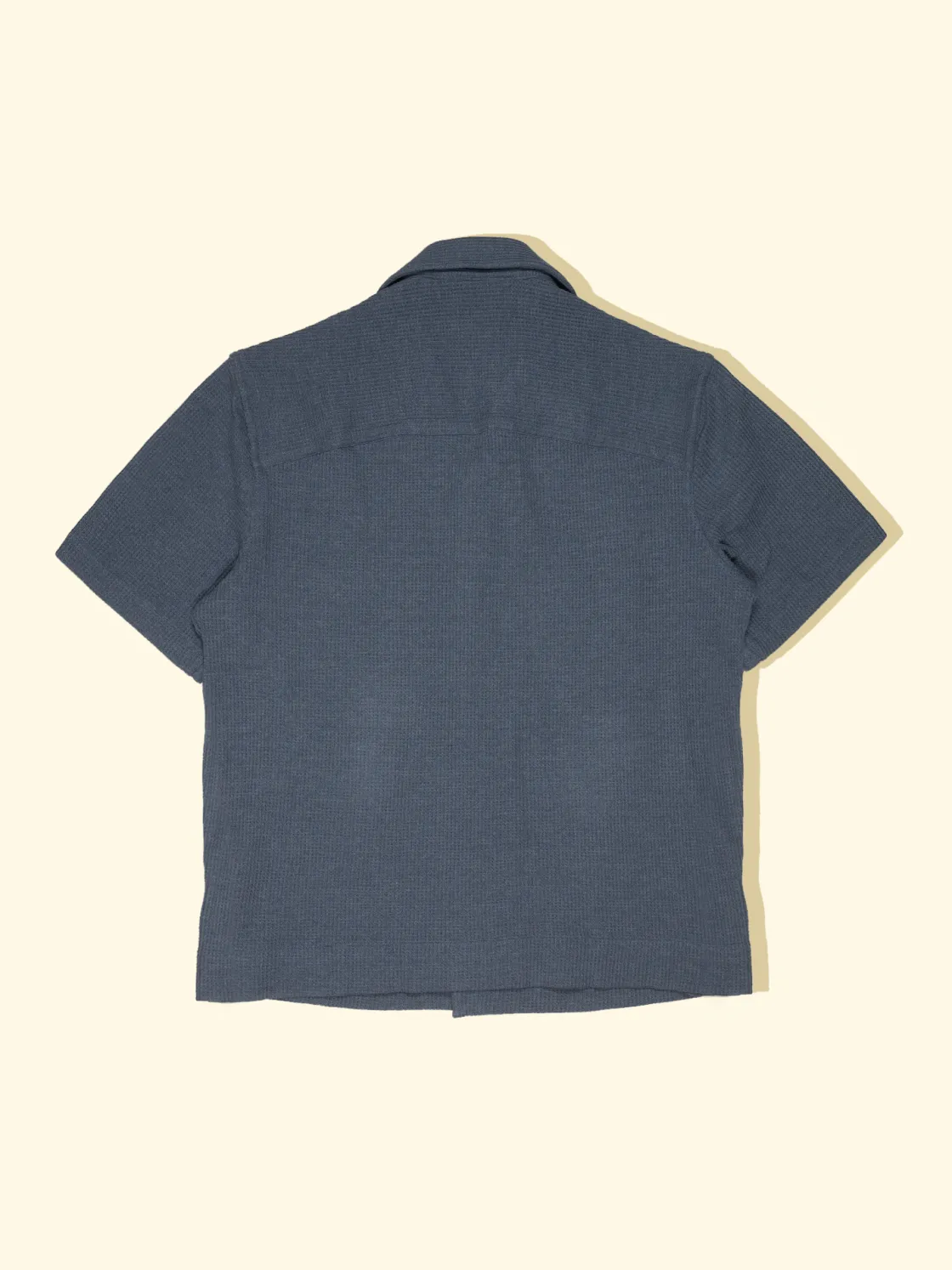 Best Sale The Anthology Cuban Camp Collar Shirt - China Blue Waffle