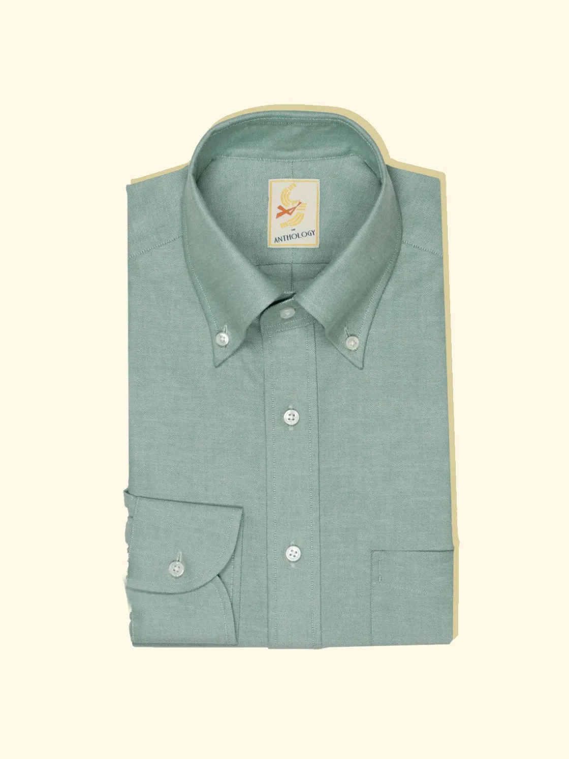 Flash Sale The Anthology Dusty Green Oxford Button-Down Shirt