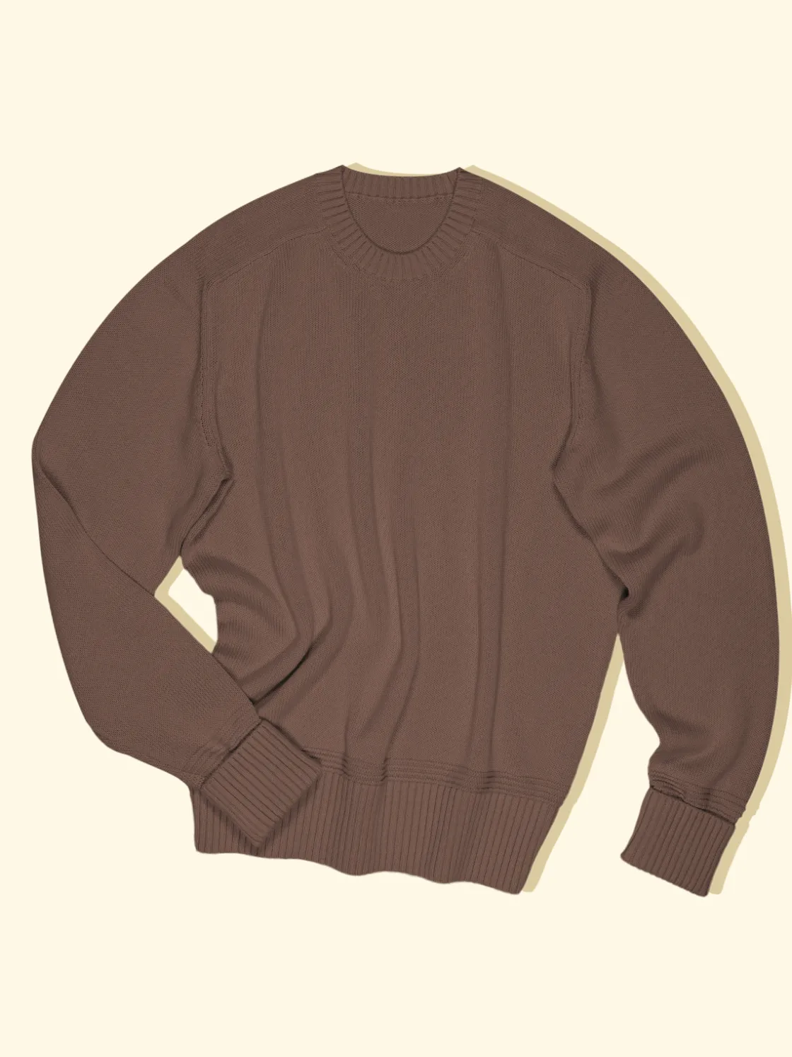 Sale The Anthology Knitted Sweater - Clay Brown