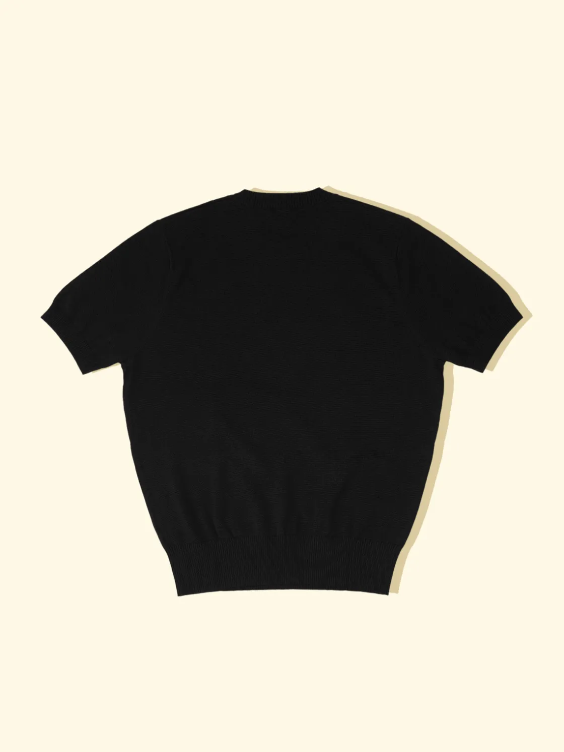 Clearance The Anthology Knitted T-Shirt - Black