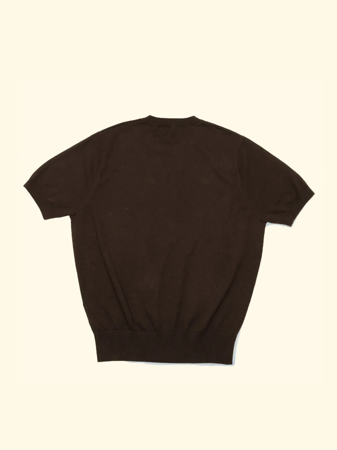 Clearance The Anthology Knitted T-Shirt - Espresso