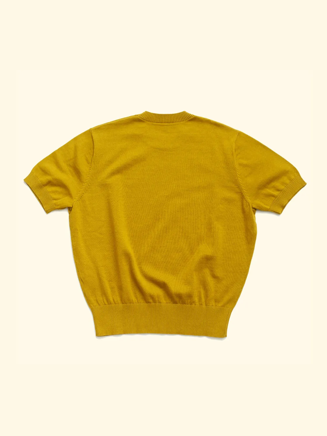 Outlet The Anthology Knitted T-Shirt - Mustard