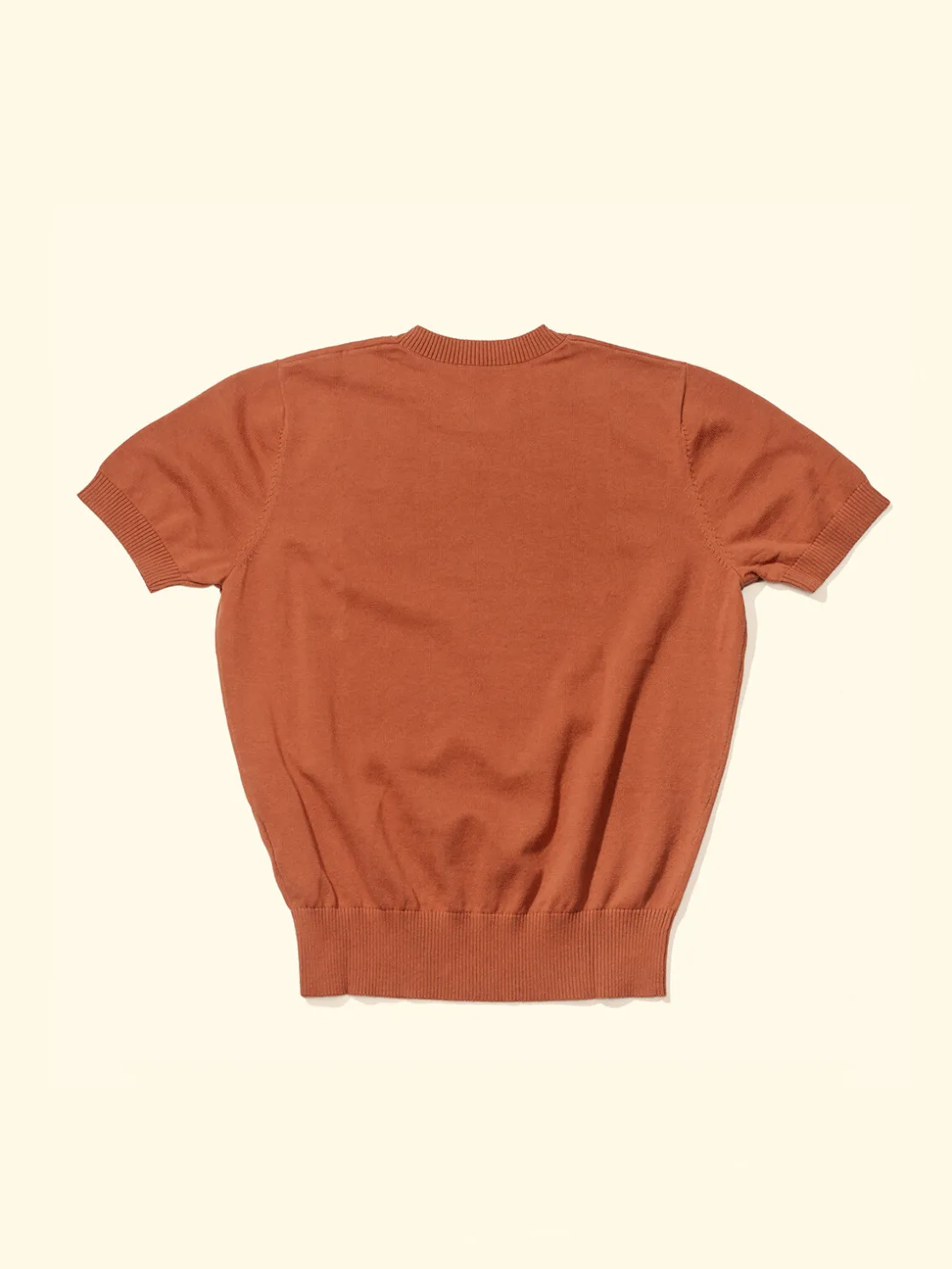 Discount The Anthology Knitted T-Shirt - Rust