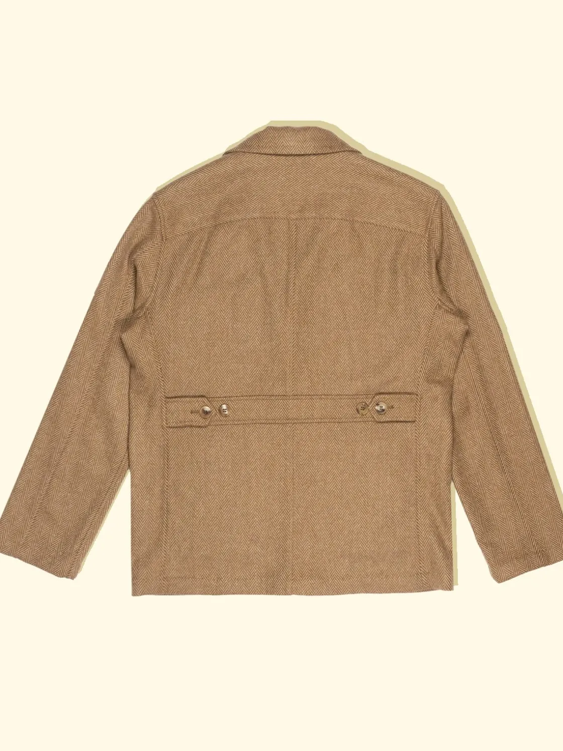 Discount The Anthology Lazyman Jacket - Fawn Herringbone