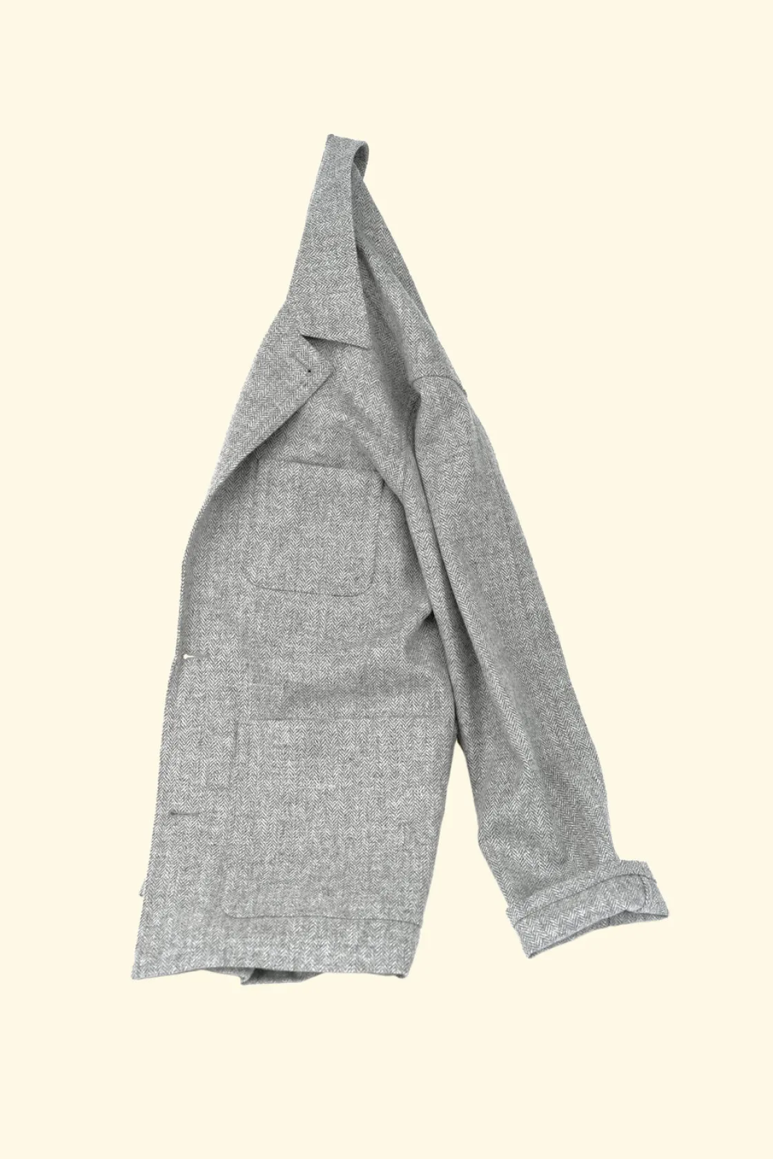 Outlet The Anthology Lazyman Jacket - Heather Grey Herringbone