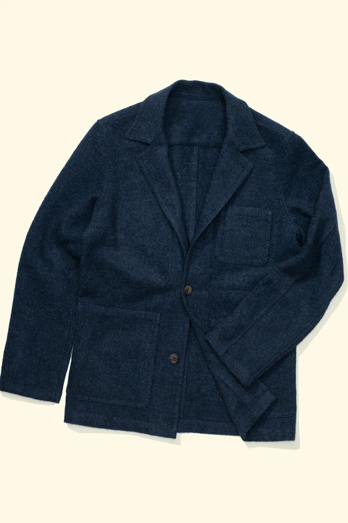 Flash Sale The Anthology Lazyman Jacket - Navy/Teal Bouclé