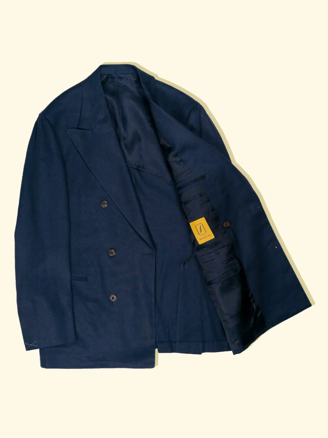 Clearance The Anthology Linen/Cotton Twill Sport Jacket - French Navy