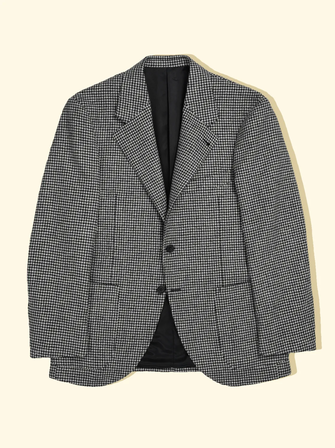 Clearance The Anthology Merino Wool Sport Jacket - Black/White Houndstooth