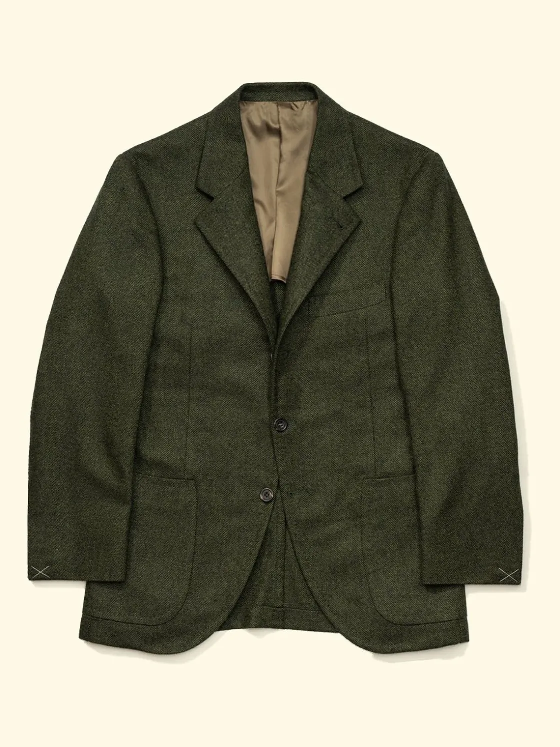 New The Anthology Merino Wool/Angora/Cashmere Sport Jacket - Forest Green