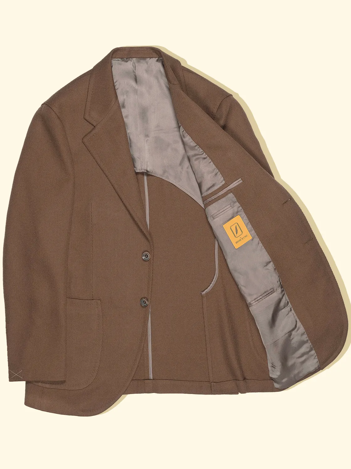 Shop The Anthology Natural Flex Wool Twill Sport Jacket - Toffee