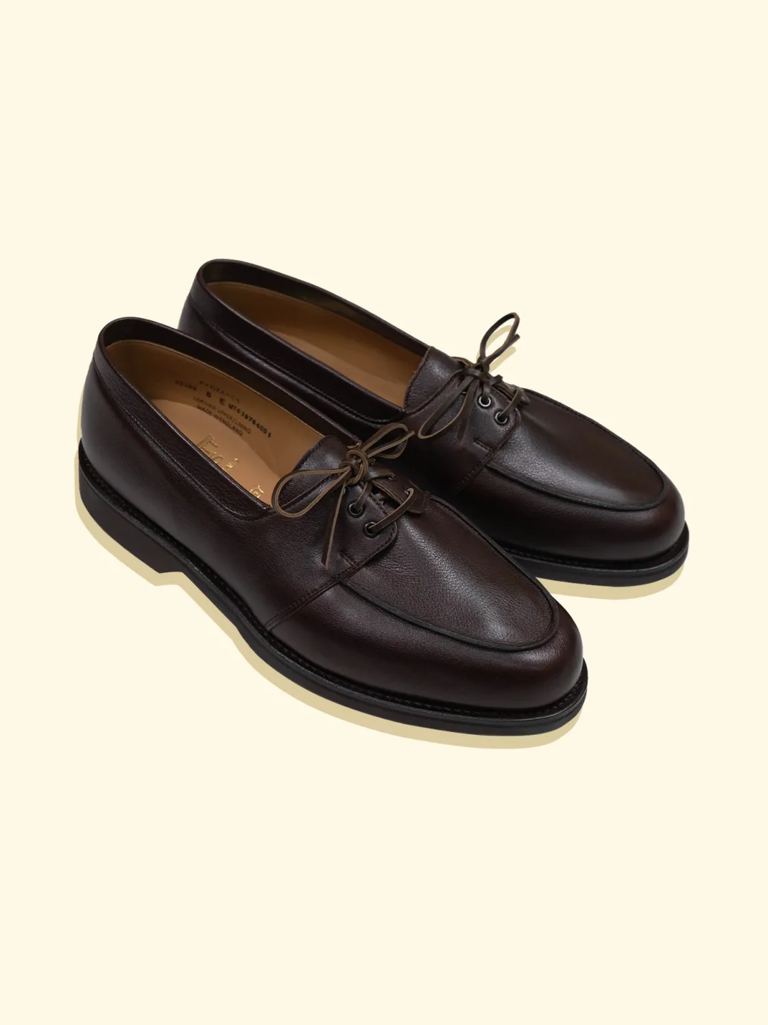 Hot The Anthology Penzance Moccasin by Crockett & Jones for - Brown Milled Calf
