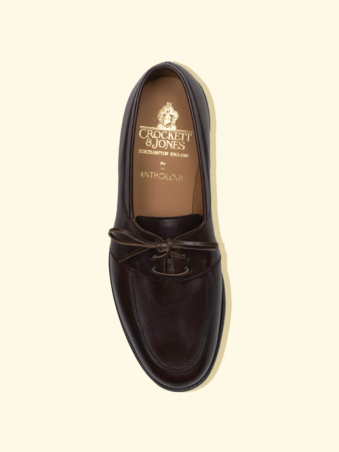 Hot The Anthology Penzance Moccasin by Crockett & Jones for - Brown Milled Calf