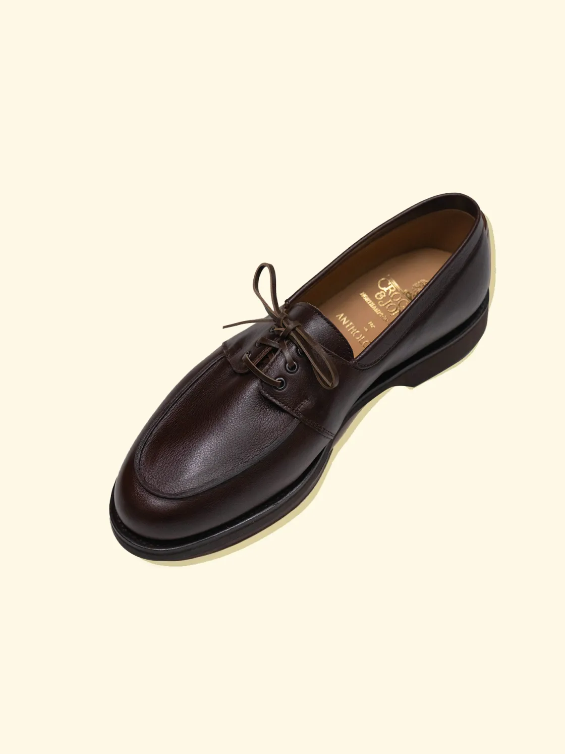 Hot The Anthology Penzance Moccasin by Crockett & Jones for - Brown Milled Calf