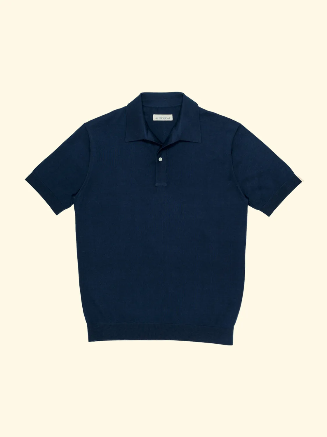 Hot The Anthology Superfine Knitted Short Sleeve Polo - Club Navy