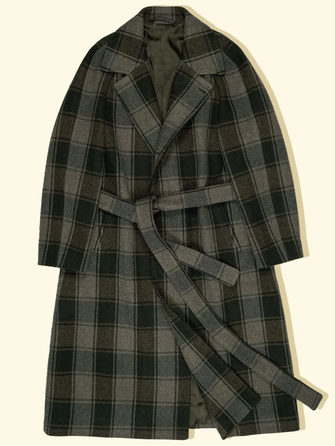 Cheap The Anthology The 'A' Wrap Coat - Forest Plaid