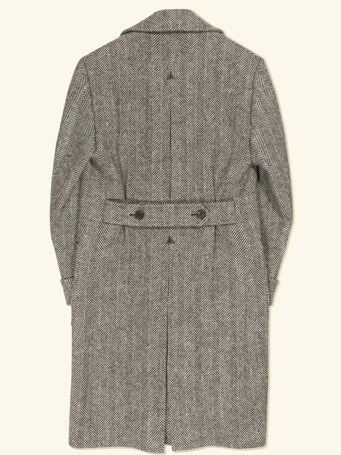 New The Anthology x Permanent Style Polo Coat - Herringbone Donegal Tweed