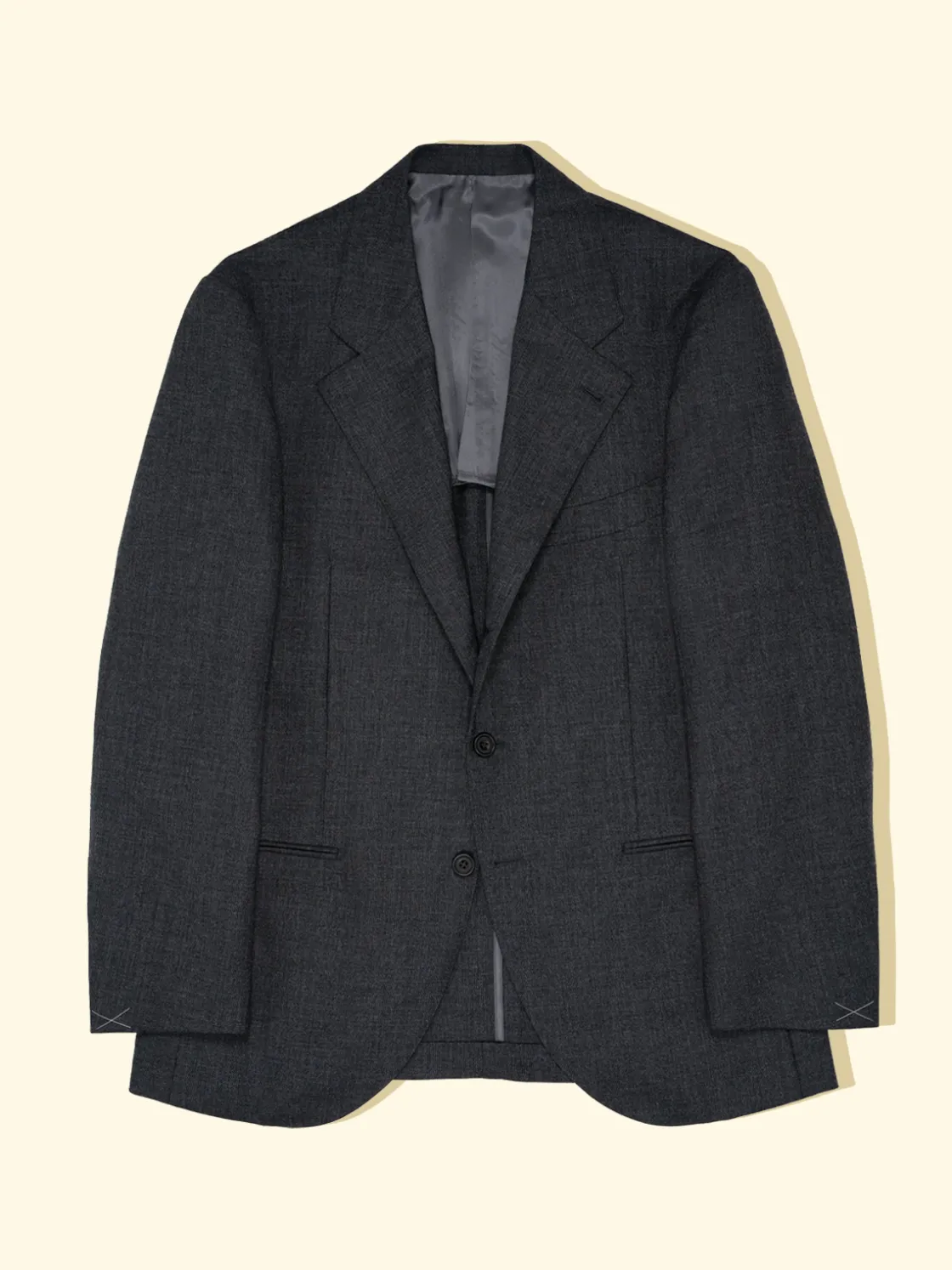 Outlet The Anthology Tropical Wool Suit Jacket - Charcoal