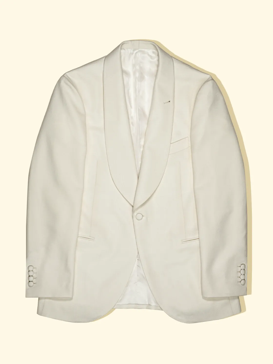 Best Sale The Anthology Wool Barathea Dinner Jacket - Off White