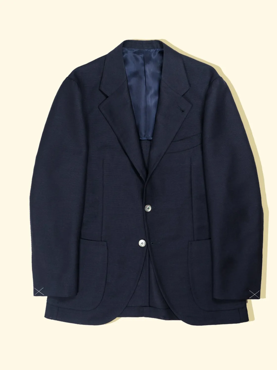 Cheap The Anthology Wool/Mohair Hopsack Featherweight Blazer - Navy