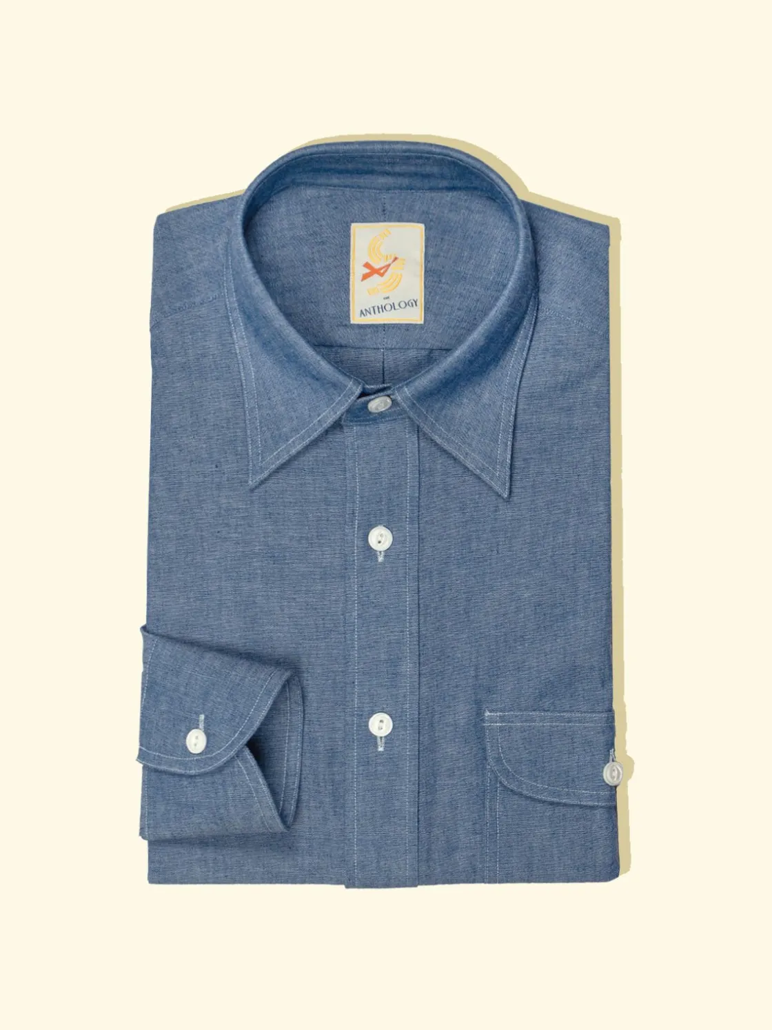 Store The Anthology Workman Indigo Raw Chambray Shirt