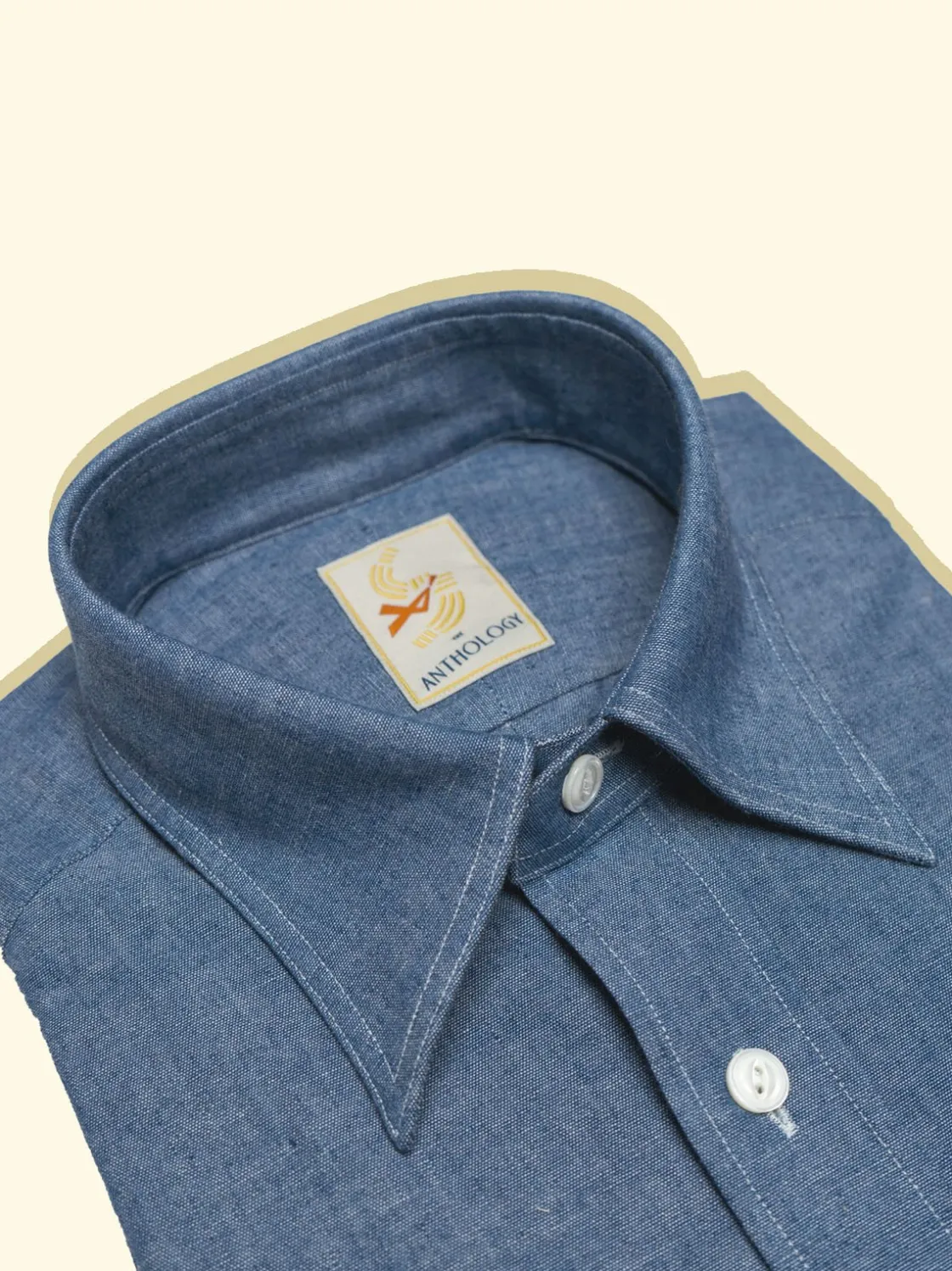 Store The Anthology Workman Indigo Raw Chambray Shirt