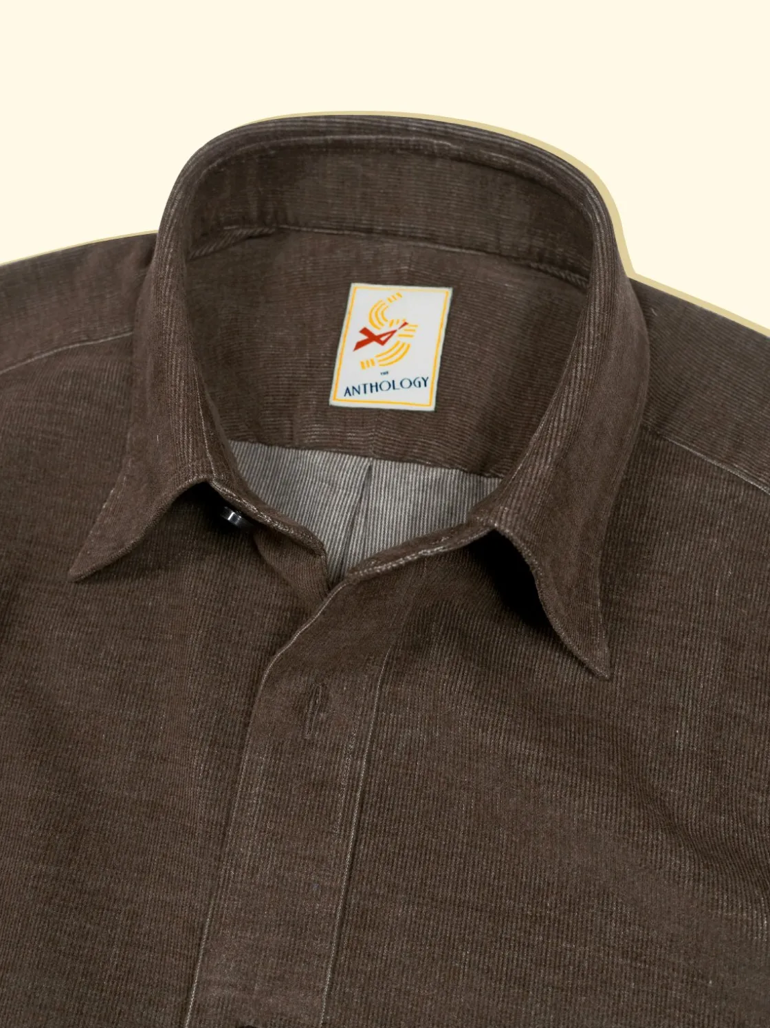 Flash Sale The Anthology Workman Mushroom Brown Corduroy Shirt